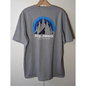 Polaris Mountain Back Graphic Gray T-Shirt XL